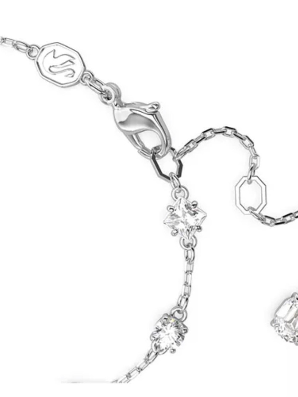 Swarovski Silver Crystal Station Bracelet - Picture 3 of 4